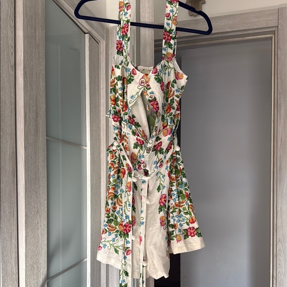 FARM Rio Colorful Floral Romper Size L - Picture 3 of 3